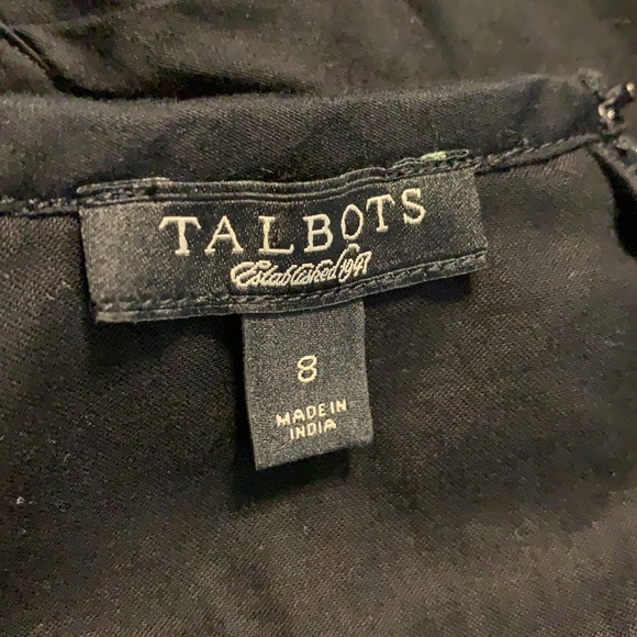 Talbot’s Summer Weight Black Midi Dress - Picture 11 of 12
